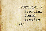 Skurier - 3 fonts, a Slab Serif Font by Leitmotif (Thumbnail 1 of 4)