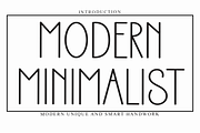 Modern Minimalist, a Sans Serif Font by InermediaSTUDIO (Thumbnail 1 of 8)