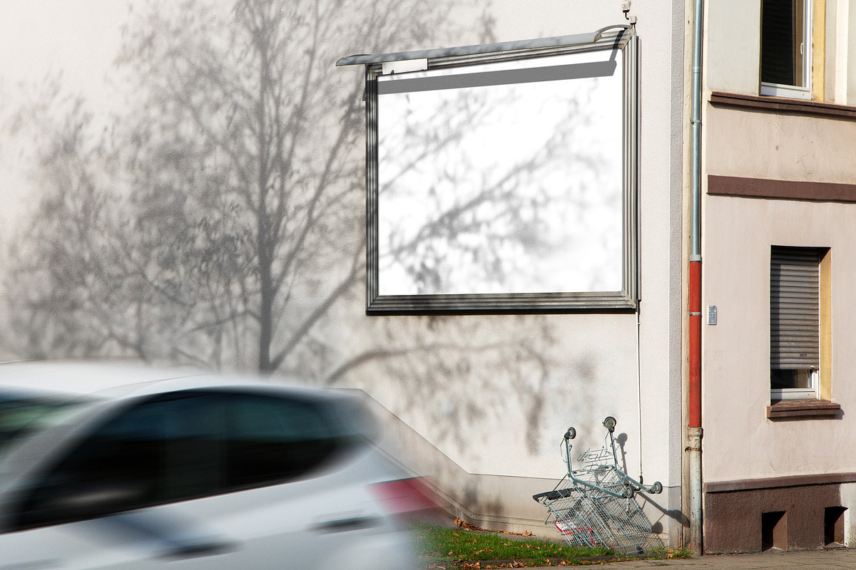 billboard mockup residential area, an Advertising Mockup by pott.mockups (Photo 2 of 2)