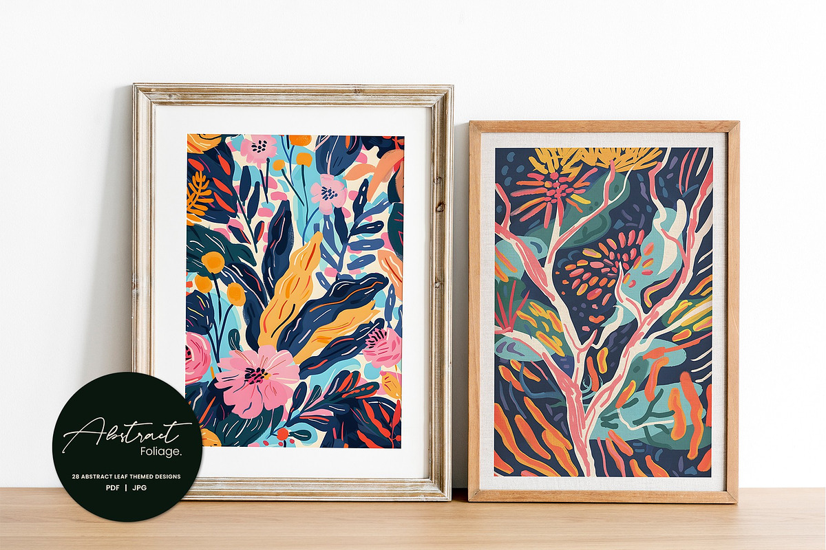 103.Abstract Foliage, a Background Graphic by Vibrand Studio (Photo 9 of 9)