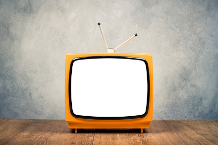Retro TV frame mockup