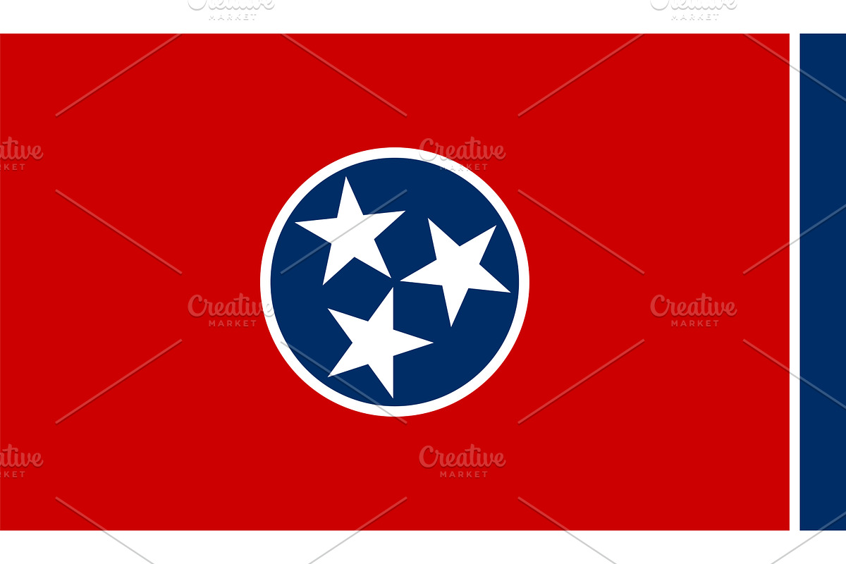 Tennessee US State Vector, an Illustration by megastocker