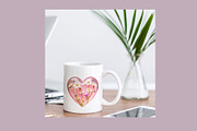 Glass Heart Flowers Clip Art, a Decorative Illustration by TetianaArt (Thumbnail 2 of 10)
