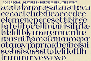 Heroism Realities Font