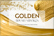 Golden | Acrylic Brush Strokes, an Object Graphic by Kandella's Art (Thumbnail 1 of 10)