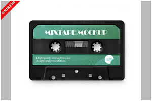 Cassette Cover Mockup, a Product Mockup by Bruno's Shop