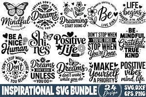Inspirational SVG Bundle 2, a Graphic by DollarSmart