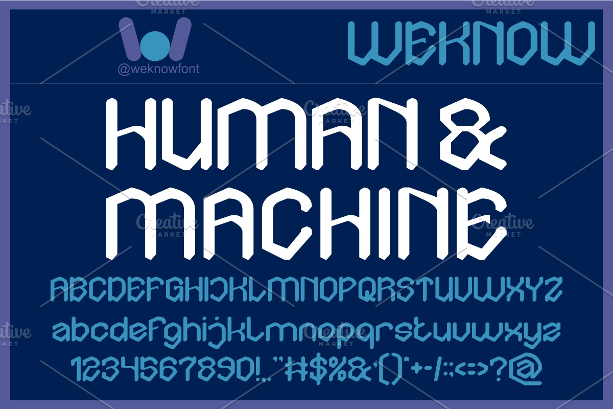 Hybrid Tech font, a Blackletter Font by weknow (Photo 3 of 8)