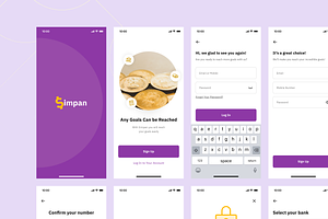 Simpan - Saving App UI-Kit