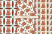 Vintage Christmas Bear Patterns, a Pattern Graphic by Euonia Meraki (Thumbnail 2 of 9)