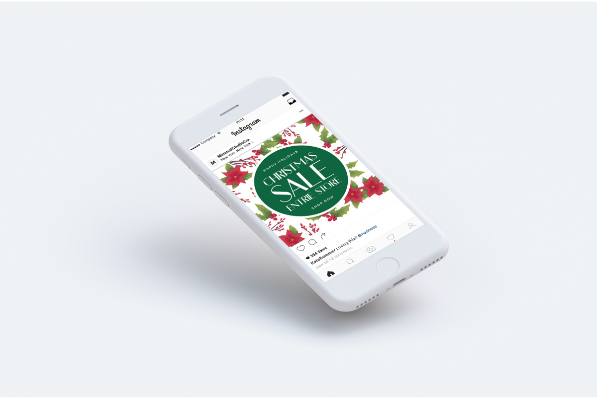 Christmas Social Media Bundle, a Social Media Template by MinimalStudioCo (Photo 18 of 19)