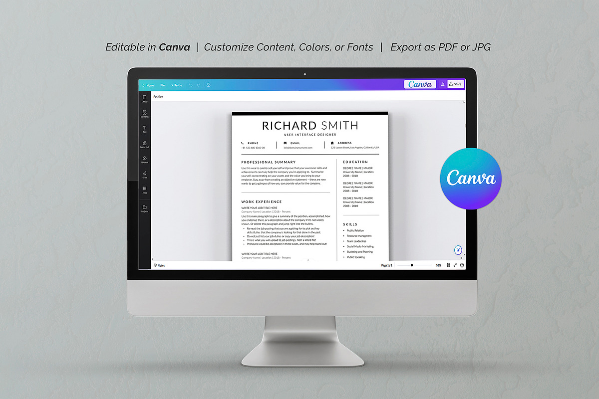 Resume Template, a Resume Template by DesignDevisers (Photo 7 of 10)