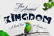 Animal Kingdom Font, a Sans Serif Font by Anastasia Feya (Thumbnail 1 of 9)