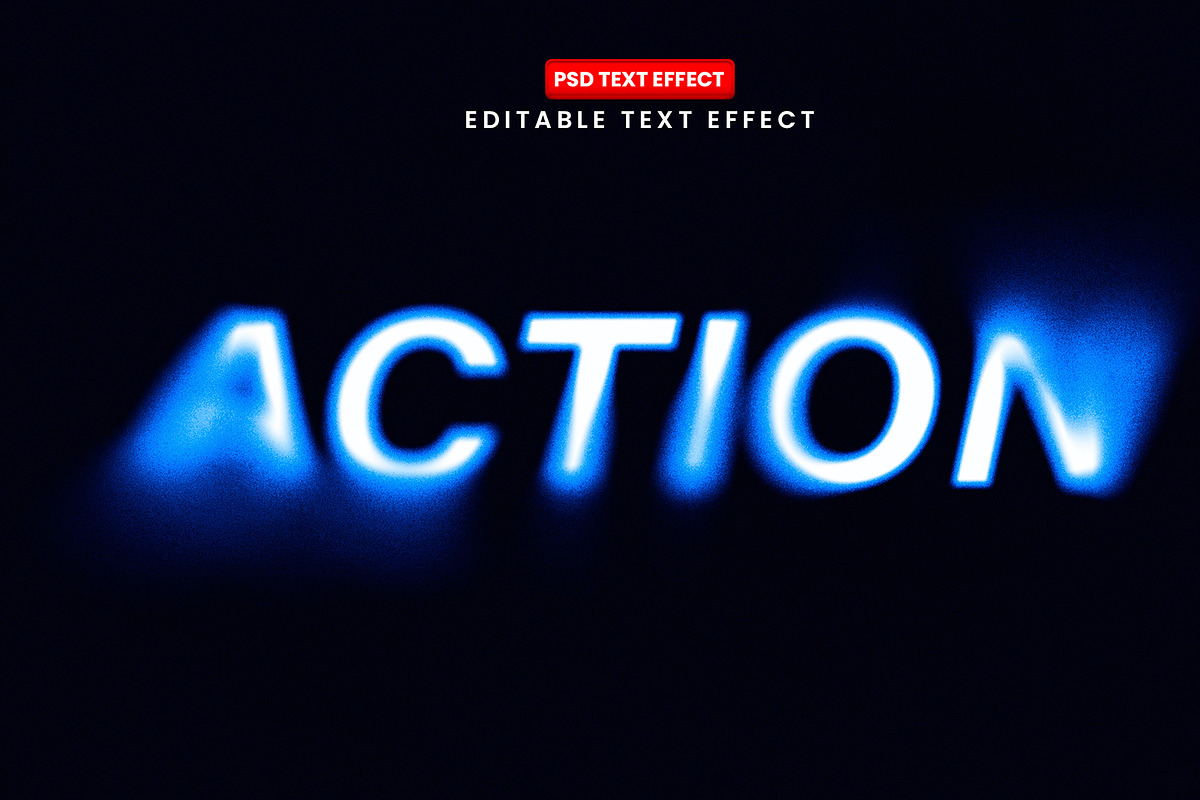 Neon Glow Motion Editable Text, a Layer Style Add-On by Design Fly (Photo 1 of 2)
