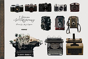 Vintage Objects & Line Art, an Object Graphic by Purple (Thumbnail 9 of 18)