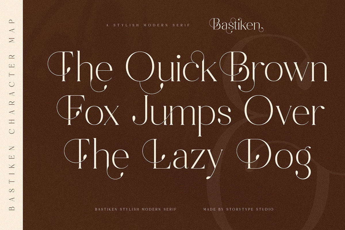 Bastiken Stylish Modern Serif, a Serif Font by Storytype Studio (Photo 6 of 15)