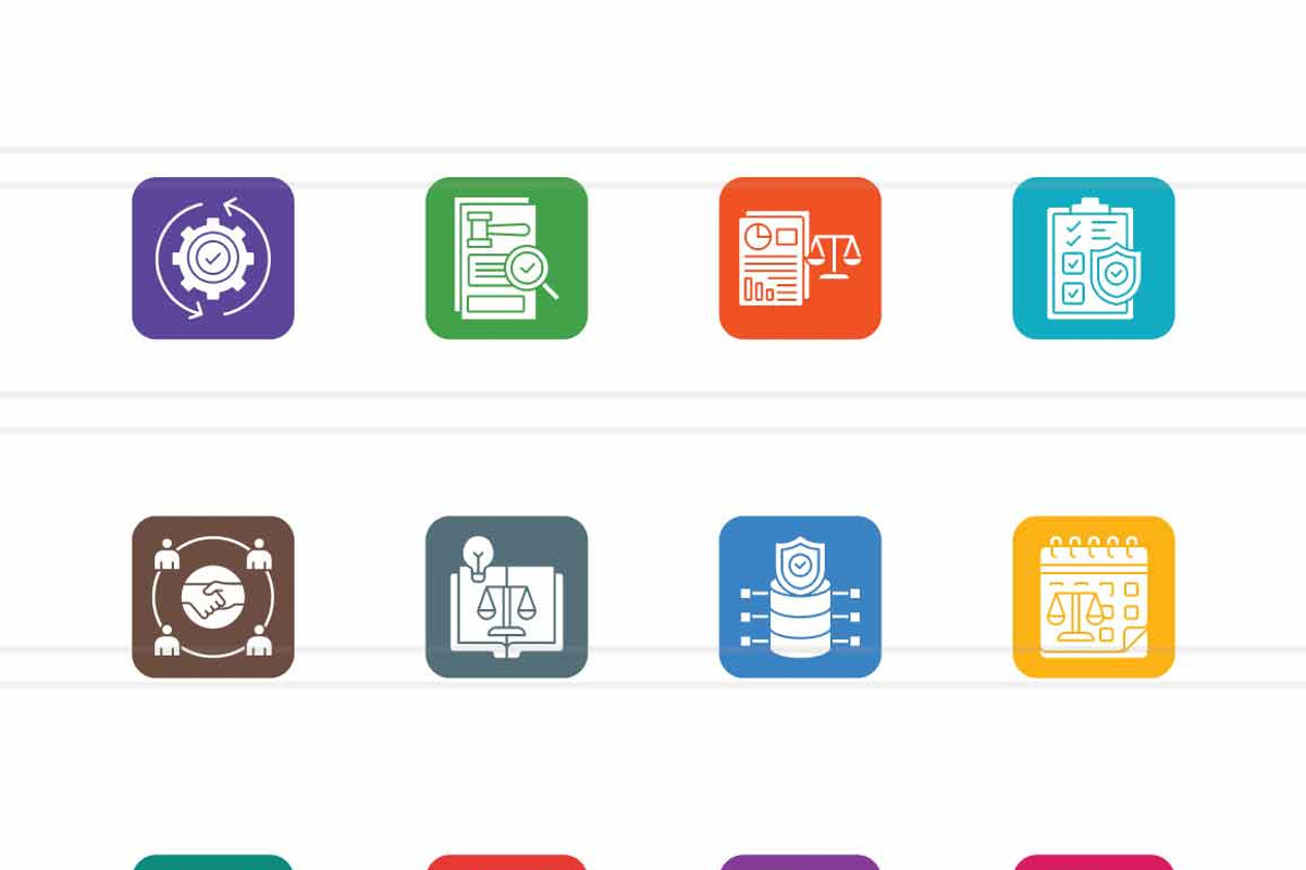 25 LegalTech & Compliance Icons., a Solid Icon by IconBunny (Photo 2 of 2)