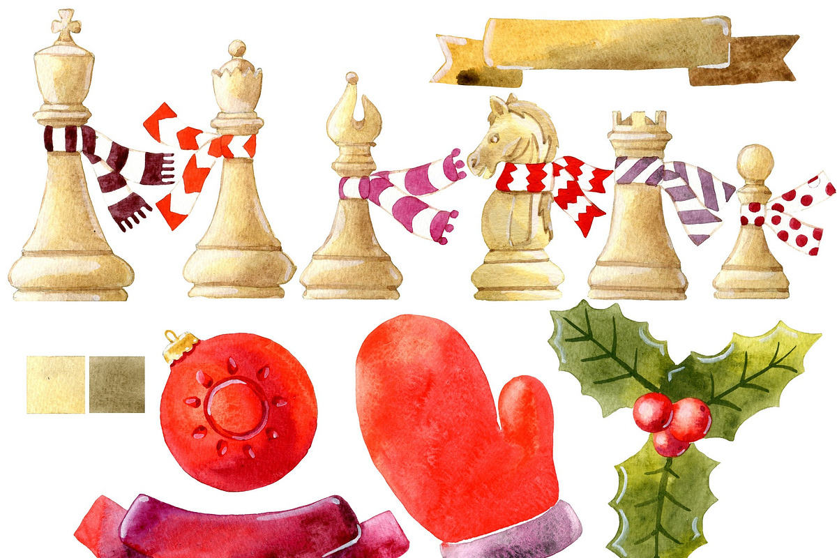 Winter chess set, an Illustration by fiolika (Photo 2 of 5)