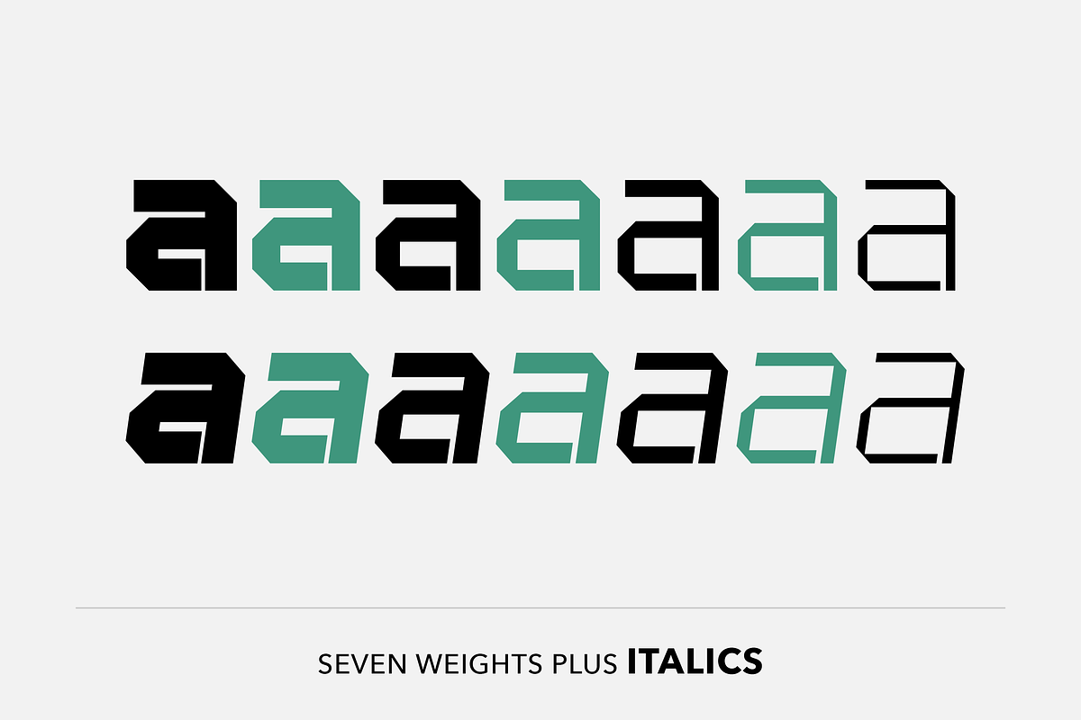 Flip - Square font preview 3