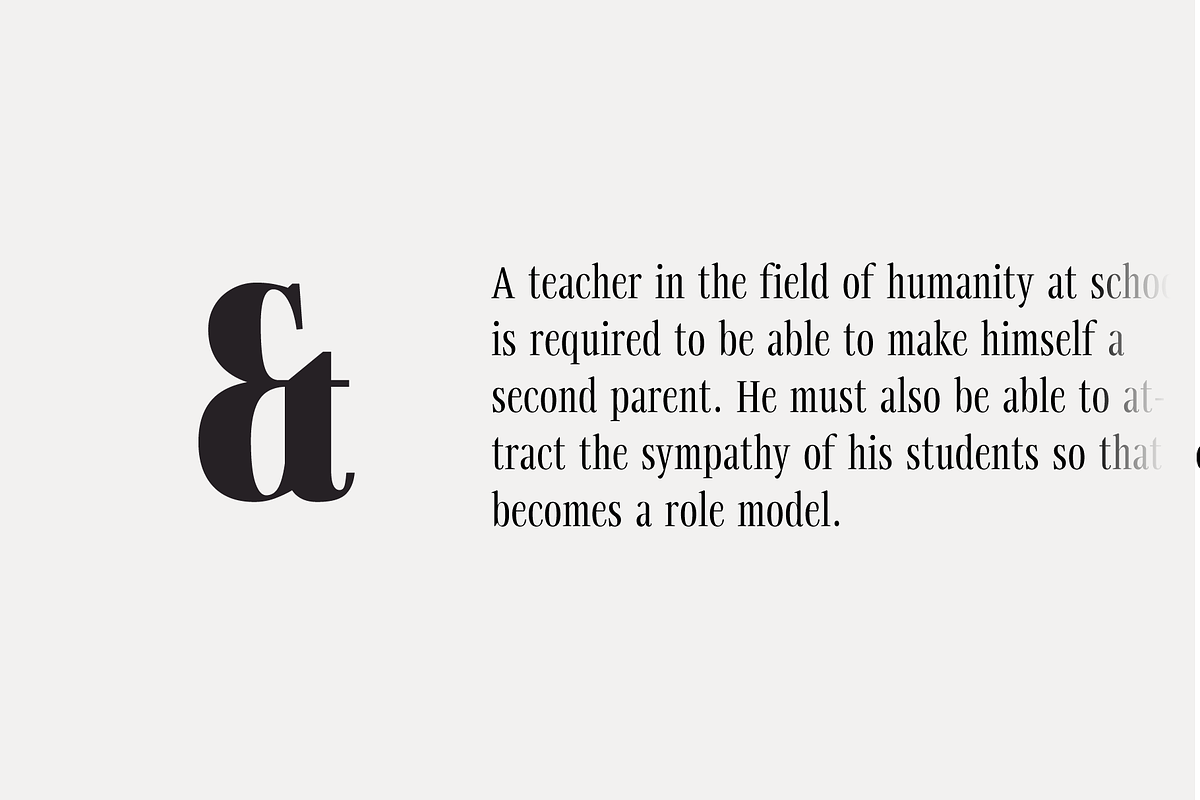 Svelte; Condensed Serif Family, a Serif Font by Eko Bimantara (Photo 5 of 6)