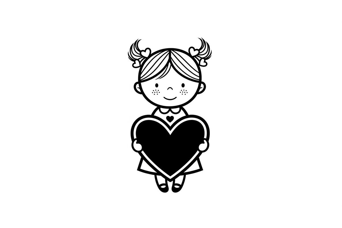 Cute Love Girl Silhouette Bundle, an Illustration by Designs_River (Photo 37 of 53)