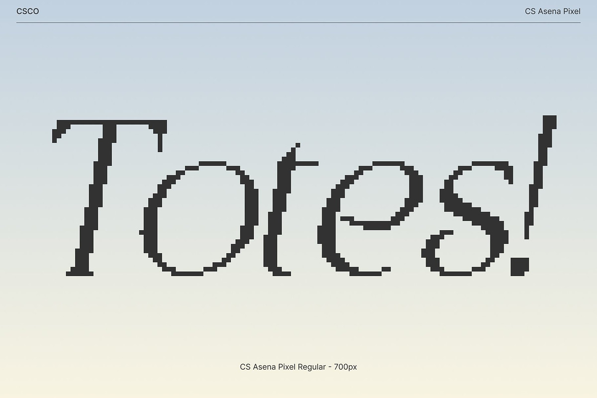 CS Asena Pixel, a Serif Font by Craft Supply Co. (Photo 2 of 8)