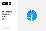 Minimalist Modern Brain Logo, a Branding & Logo Template by Luxury Logos (Thumbnail 1 of 4)