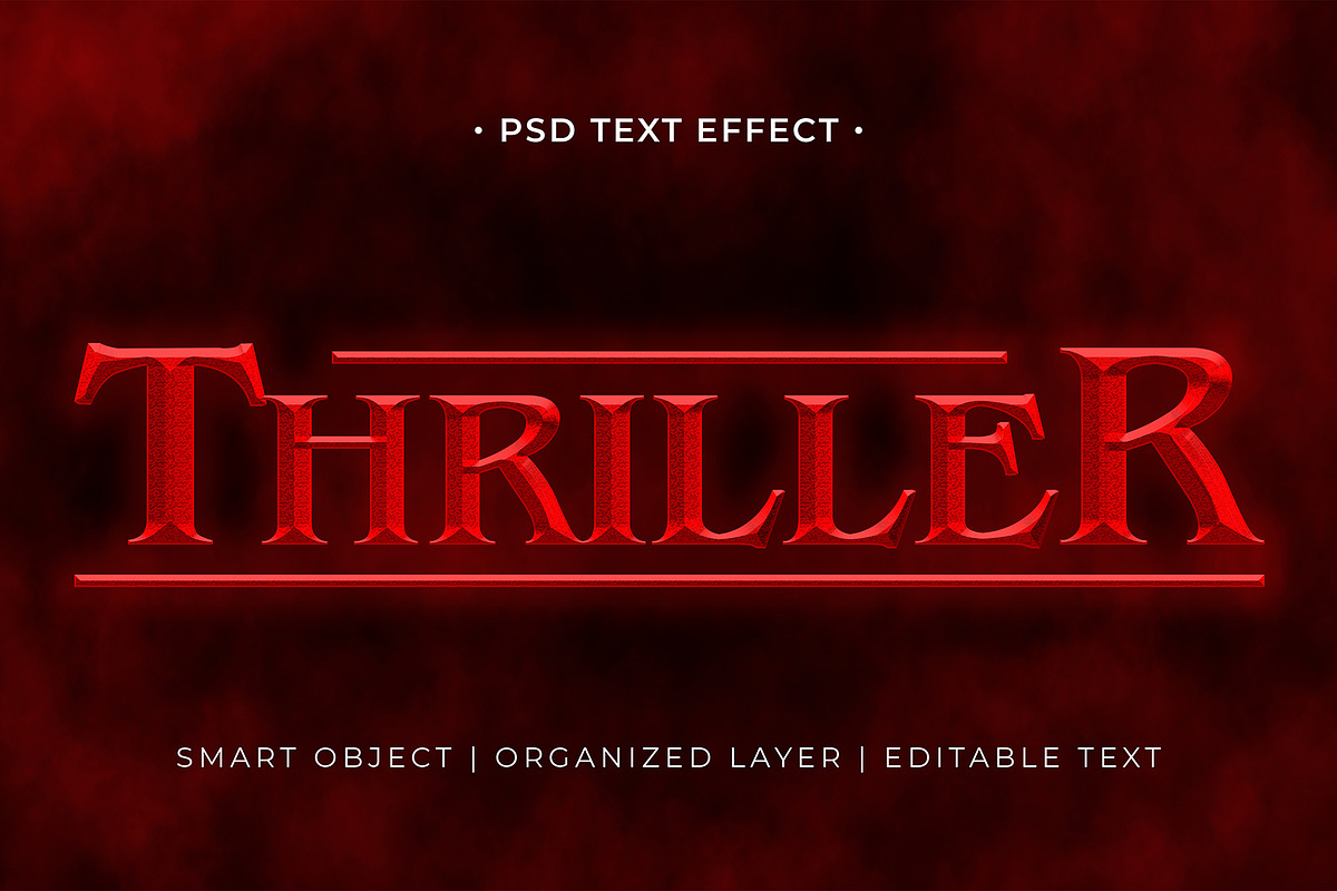 Thriller Text Effect, a Brushes & More by Asofa Studio