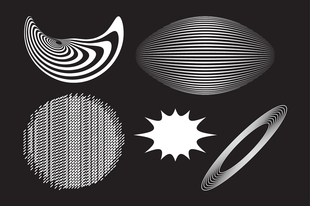 100+ Abstract Vector Shapes, a Background Graphic by Vanzyst (Photo 12 of 17)
