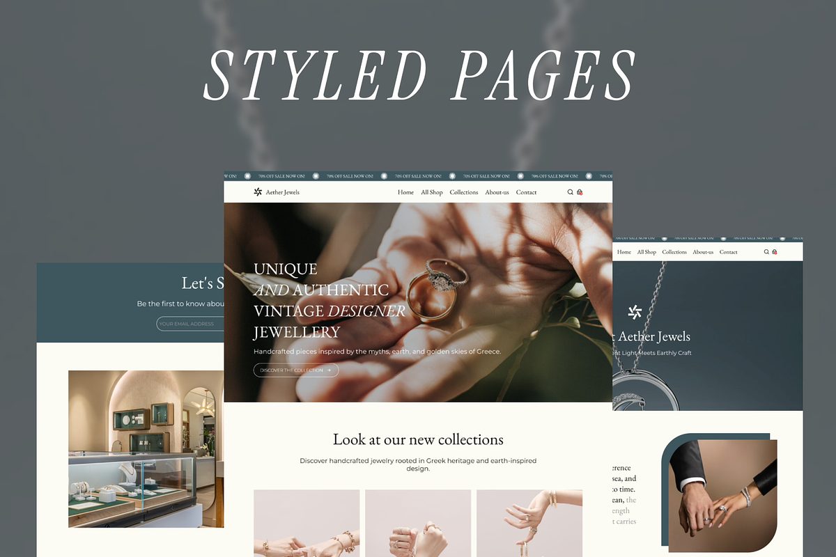 Aether - Jewelry Store Figma, an UI Kit Template by AtelierDuVow (Photo 5 of 6)
