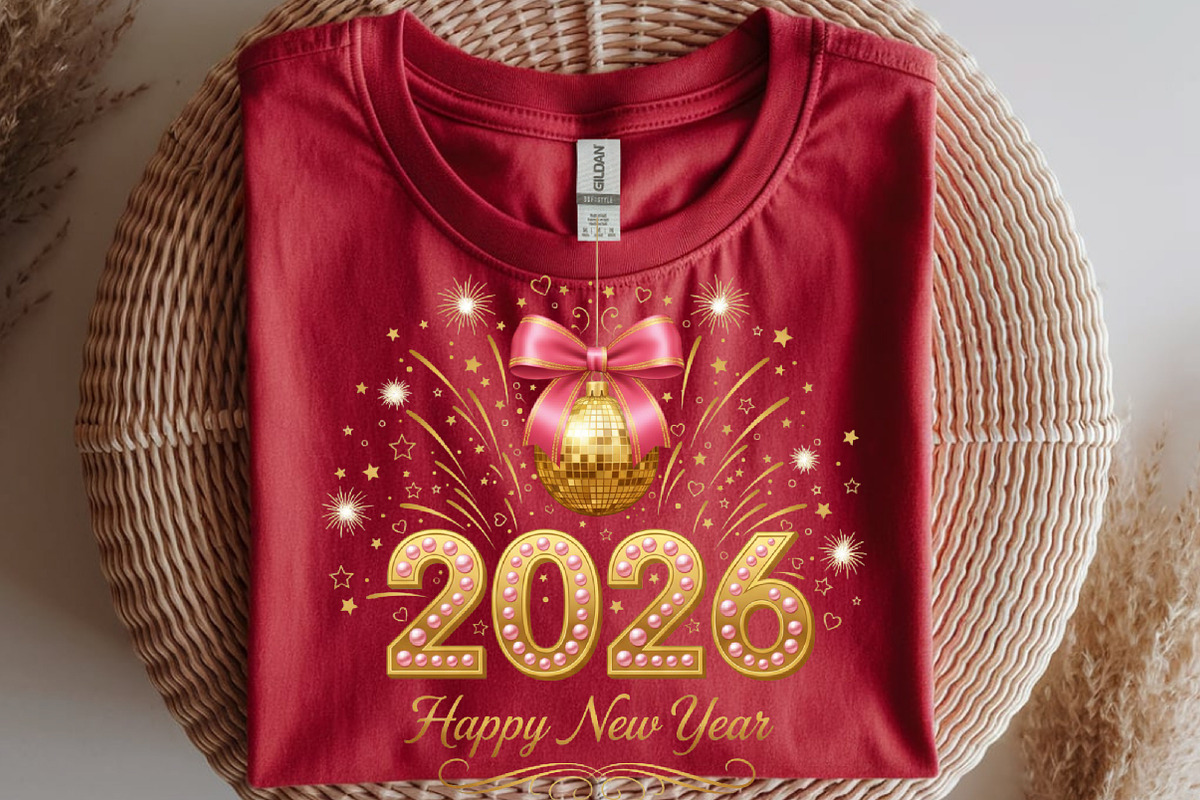 2026 Happy Glitter New Year PNG, an Illustration by SinaCreation (Photo 7 of 11)