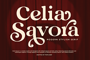 Celia Savora - Stylish Serif Font, a Serif Font by Font Liner (Thumbnail 1 of 10)