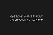 Lhoss Brush - Font, a Handwritten Font by artchiles_design (Thumbnail 3 of 5)