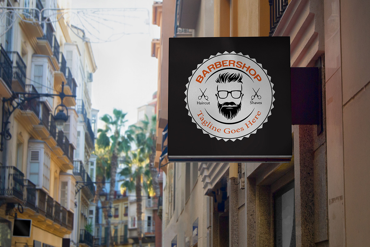 Luxury Barbershop Logo Design, a Branding & Logo Template by YUDesignStore (Photo 4 of 8)