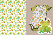 Cheerful Toad, Frog clipart, an Animal Illustration by LukaJreym (Thumbnail 6 of 10)