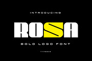 Rosa – Bold & Wide Logo Font, a Sans Serif Font by Typebae (Thumbnail 1 of 9)