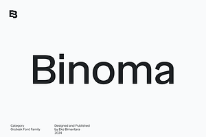 Binoma; 16 Grotesk Sans Fonts, a Sans Serif Font by Eko Bimantara