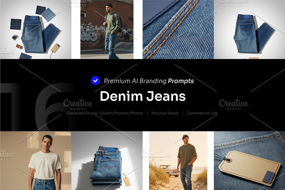 Denim Jeans AI Prompt, a Beauty & Fashion Photo by cidcud_graphic (Photo 1 of 2)