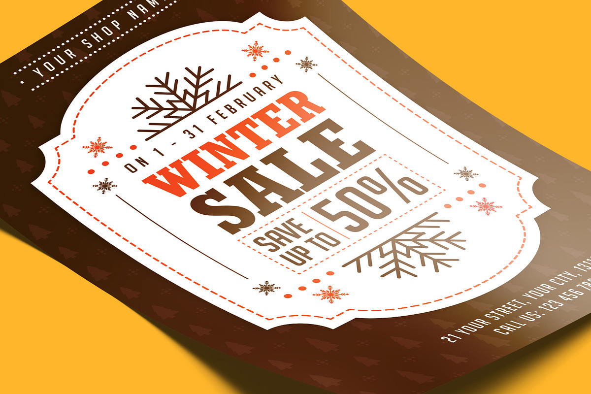 Winter Sale Flyer, a Flyer Template by Rafoz (Photo 8 of 12)