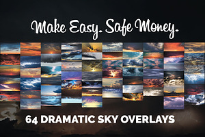 64 Dramatic Sky Overlays