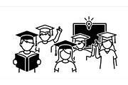 50 Education Learning Silhouette Bun, an Illustration by Creativeshirt (Thumbnail 7 of 51)