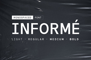 Informe - Monospaced, a Sans Serif Font by Arterfak Project