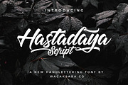 Hastadaya Script, a Script Font by Wacaksara Co. (Thumbnail 1 of 8)