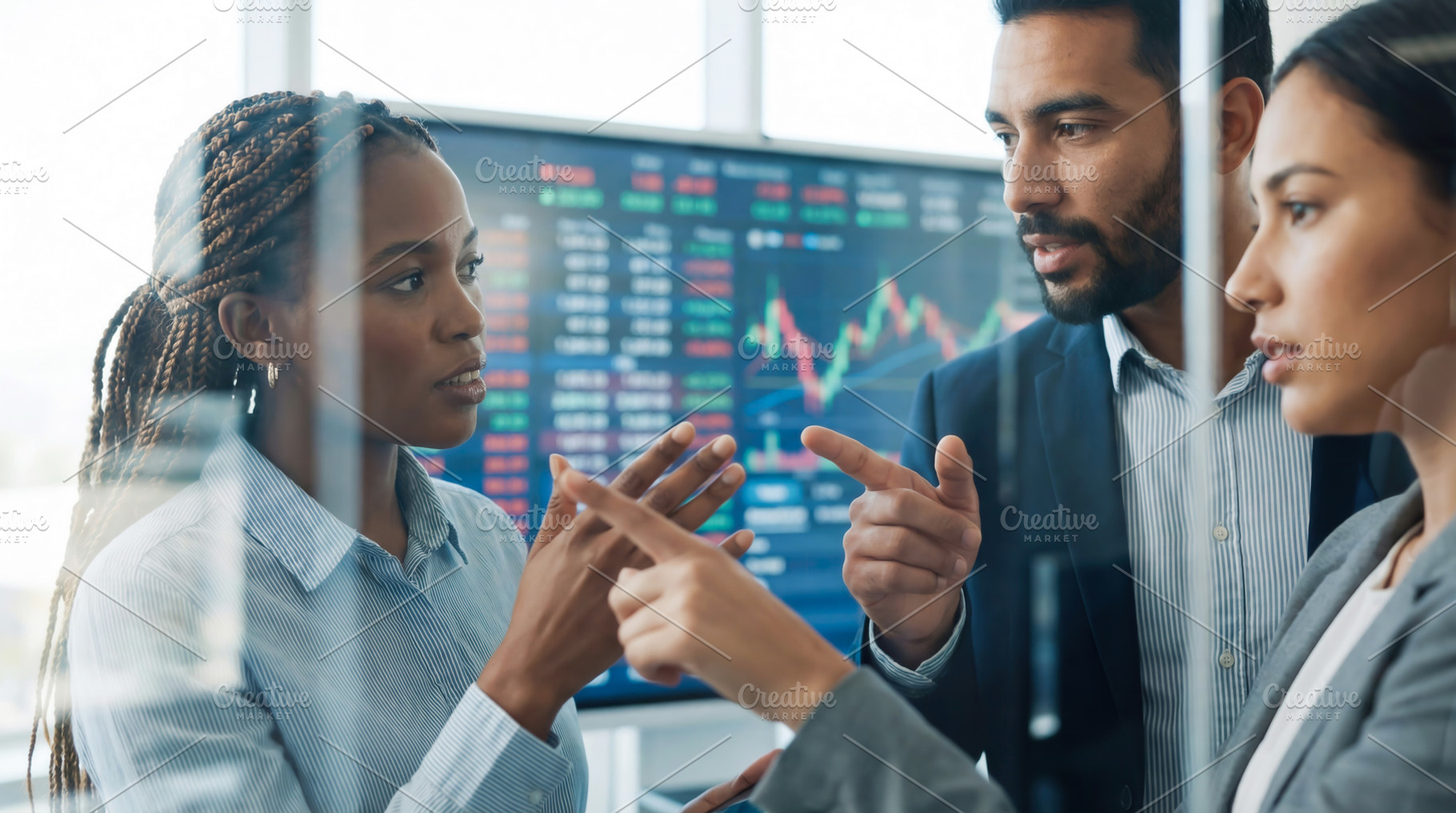 Business professionals stock market, a Business Photo by Shootdiem