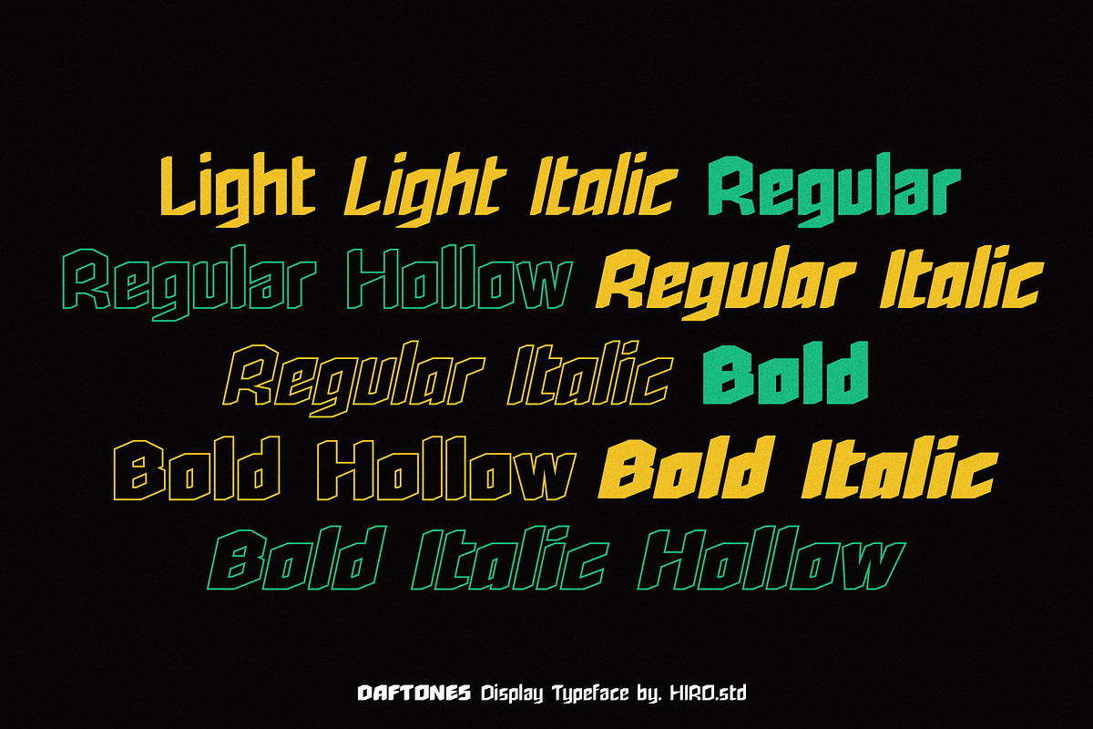 Daftones - Display Typeface, a Sans Serif Font by HIRO.std (Photo 9 of 10)