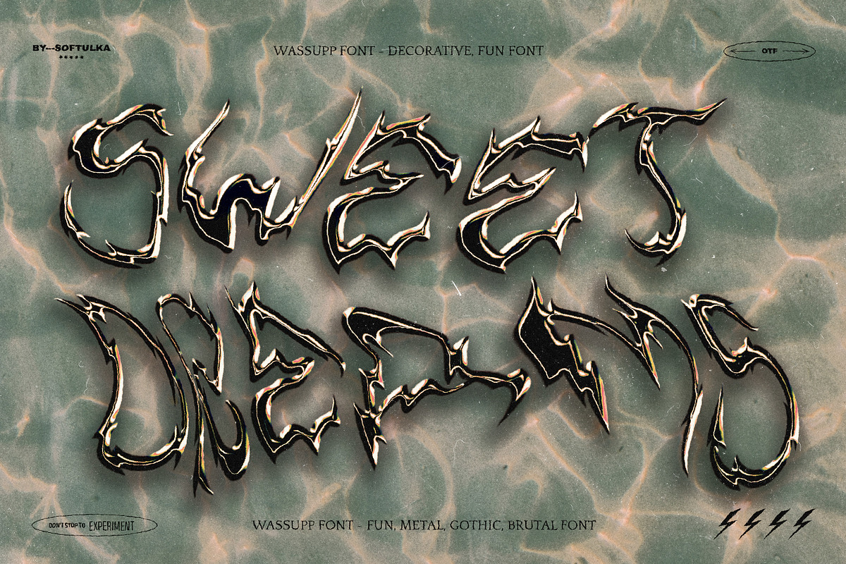 Wassupp font - Brutal Bold Font, a Font by softulka (Photo 3 of 6)