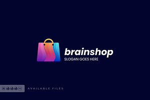 Brain Shop Gradient Colorful Logo, a Branding & Logo Template by ivan_artnivora