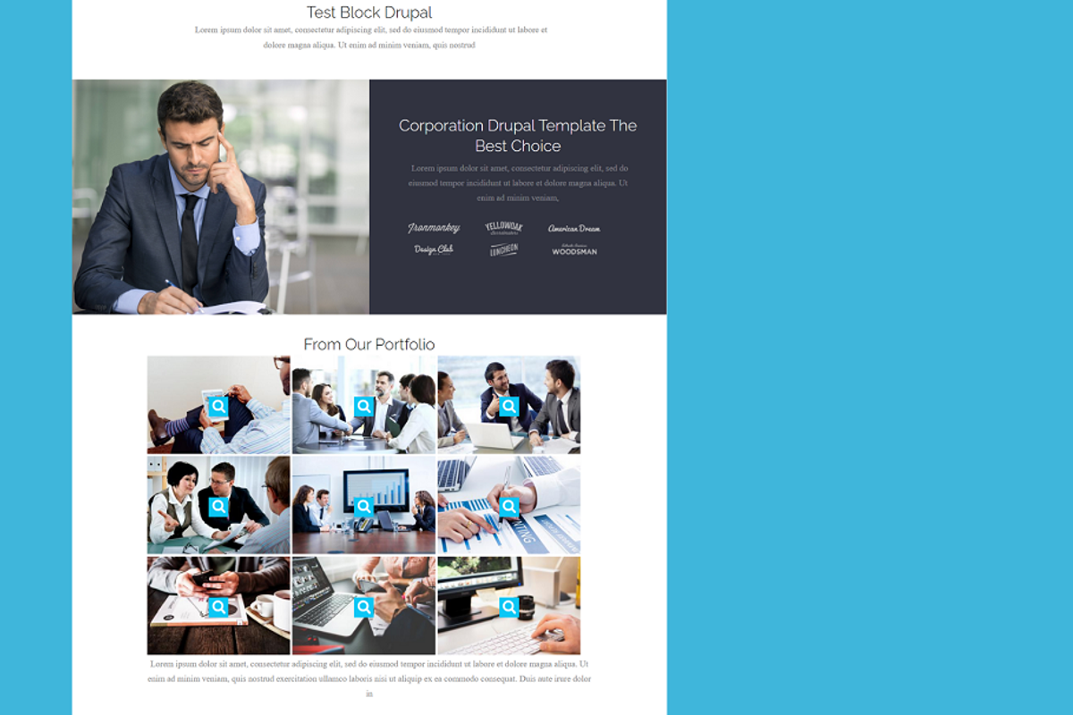 Corporation - Drupal business theme, a Websites & App Template by Ordasoft (Photo 3 of 3)