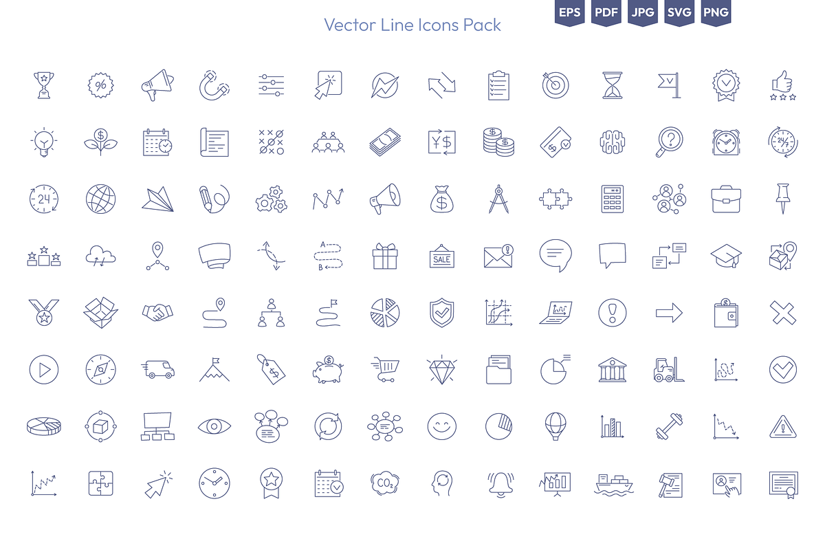 Business Icons Set, an Outline Icon by Ilia Design (Photo 2 of 6)