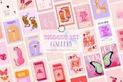 Modern Art Gallery 4, a Graphic by Wall Art Print Studio (Thumbnail 1 of 18)